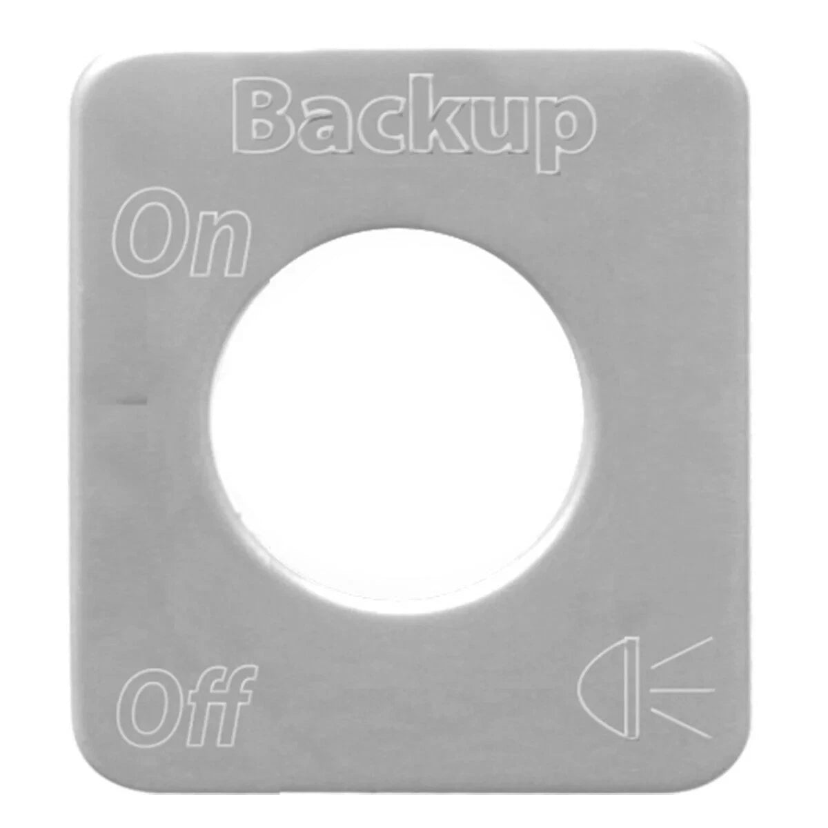 Switch Plate for Kenworth Back Up Lights (GG#68601) Stainless Steel