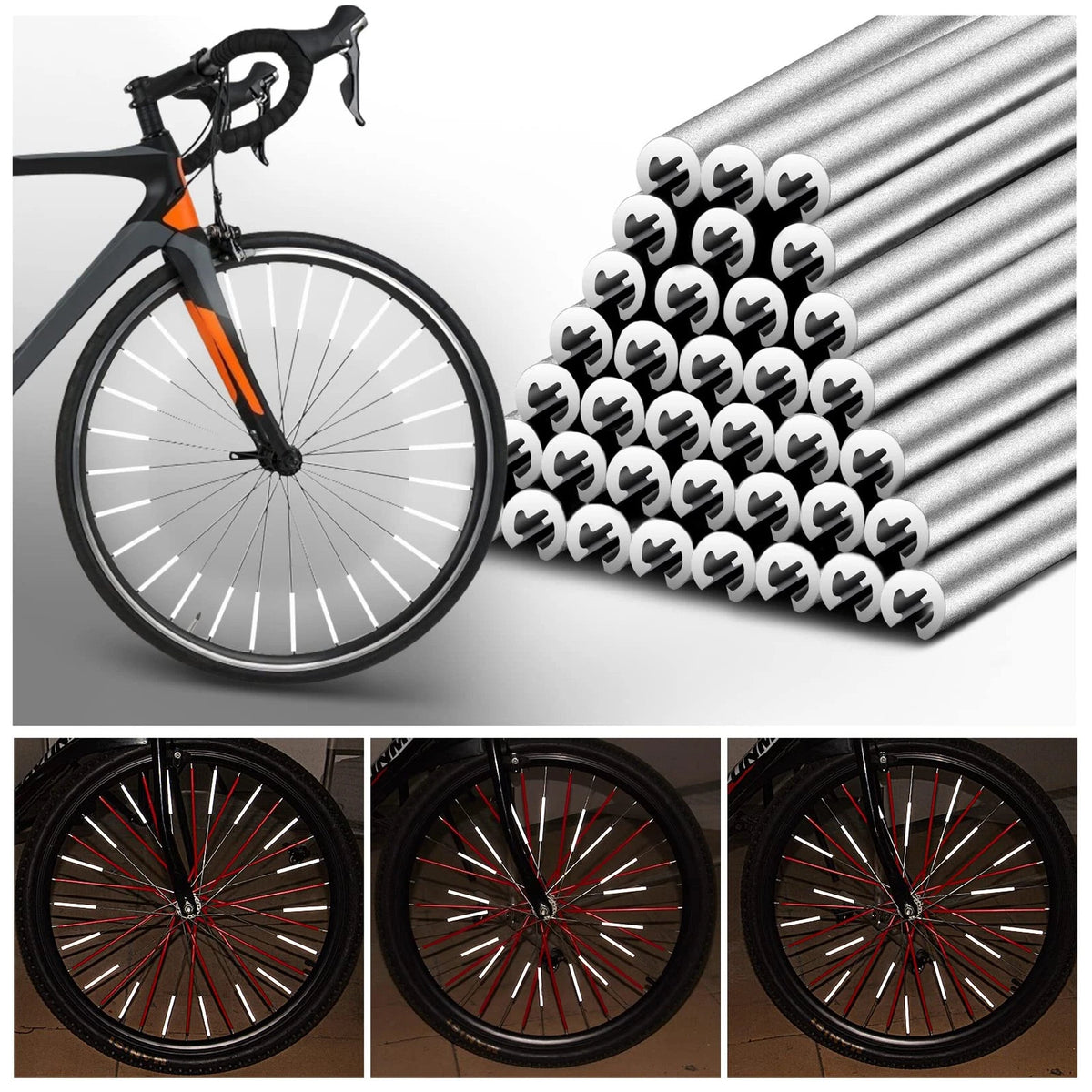 72 PCS Spokes Reflectors for Automotive Use (2.62 inches)