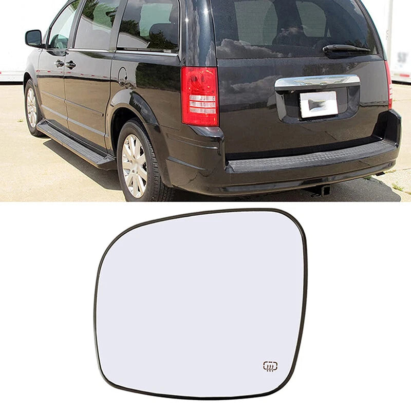 Left Driver Side Rearview Mirror Glass for Dodge Grand Caravan (2011–2014)