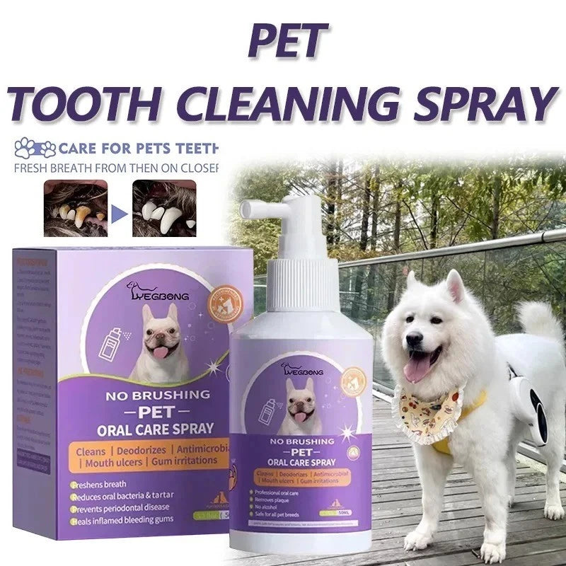 Teeth Cleaning Spray for Dogs & Cats 50ML (1PK)