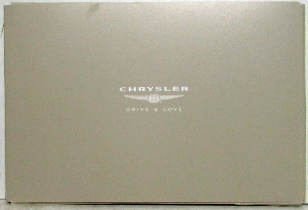 Drive and Love Media Information Press Kit for Chrysler Pacifica (2004)