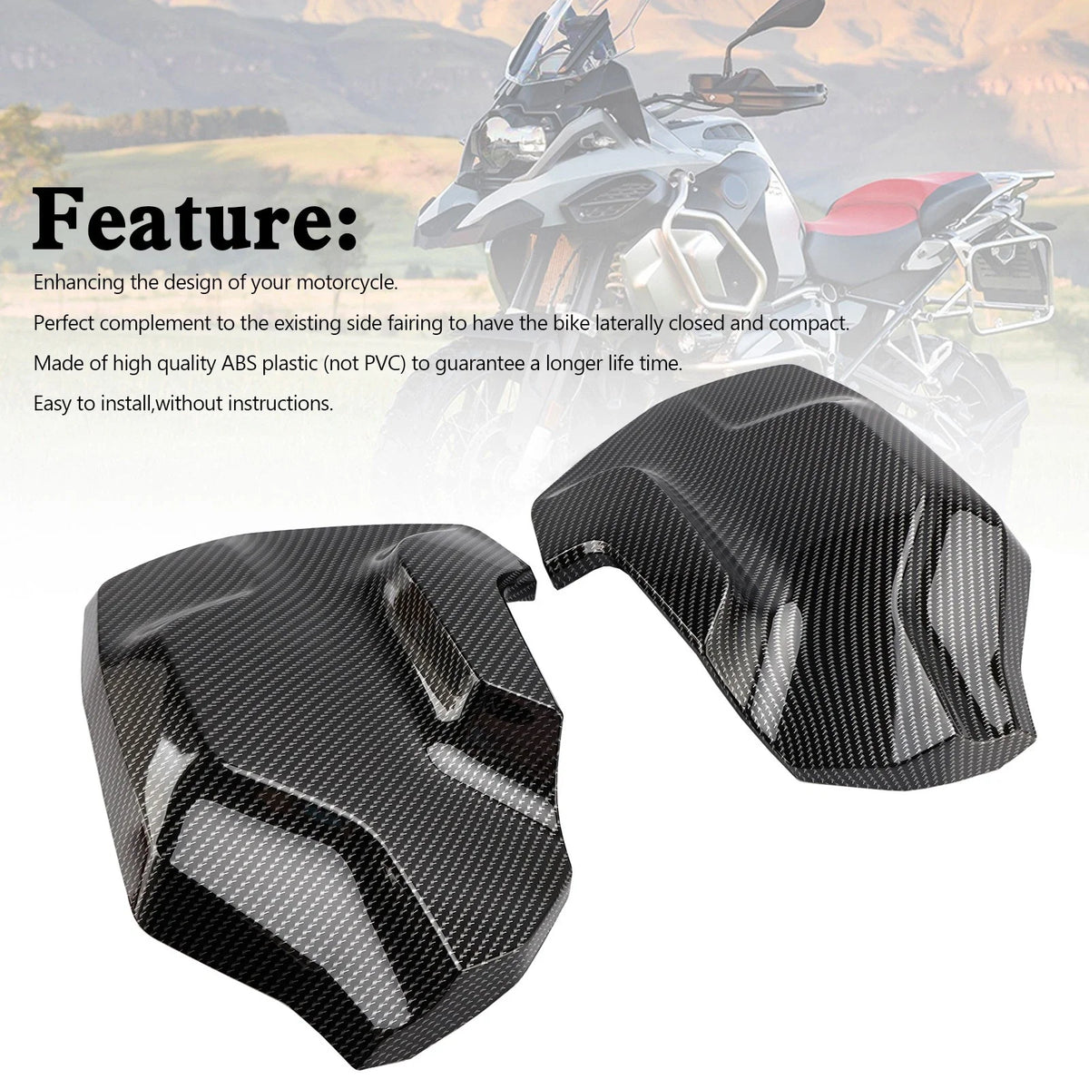 Side Frame Fairing Cowl Guards for BMW R1250GS ADV (2018–2023) CBN