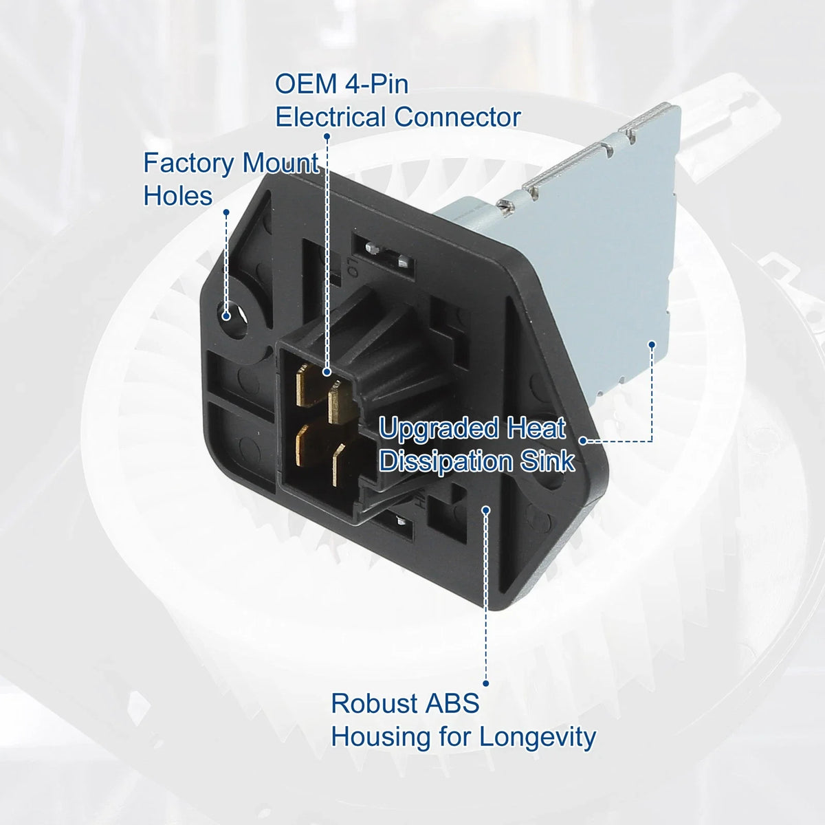 Blower Motor Control Module Resistor NO. 971281R000 for Hyundai Accent (2012–2017)