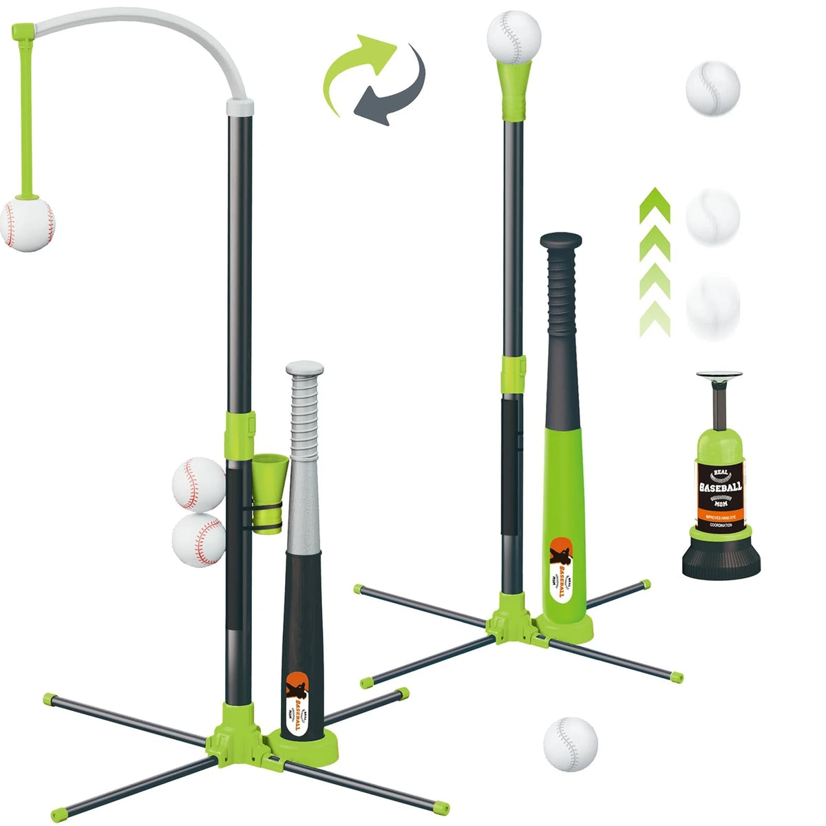 3-in-1 T Ball Set for Kids (Adjustable Height)