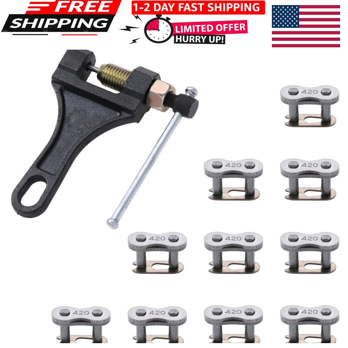 420 Chain Master Connect Link Breaker for Mini Bikes & ATVs