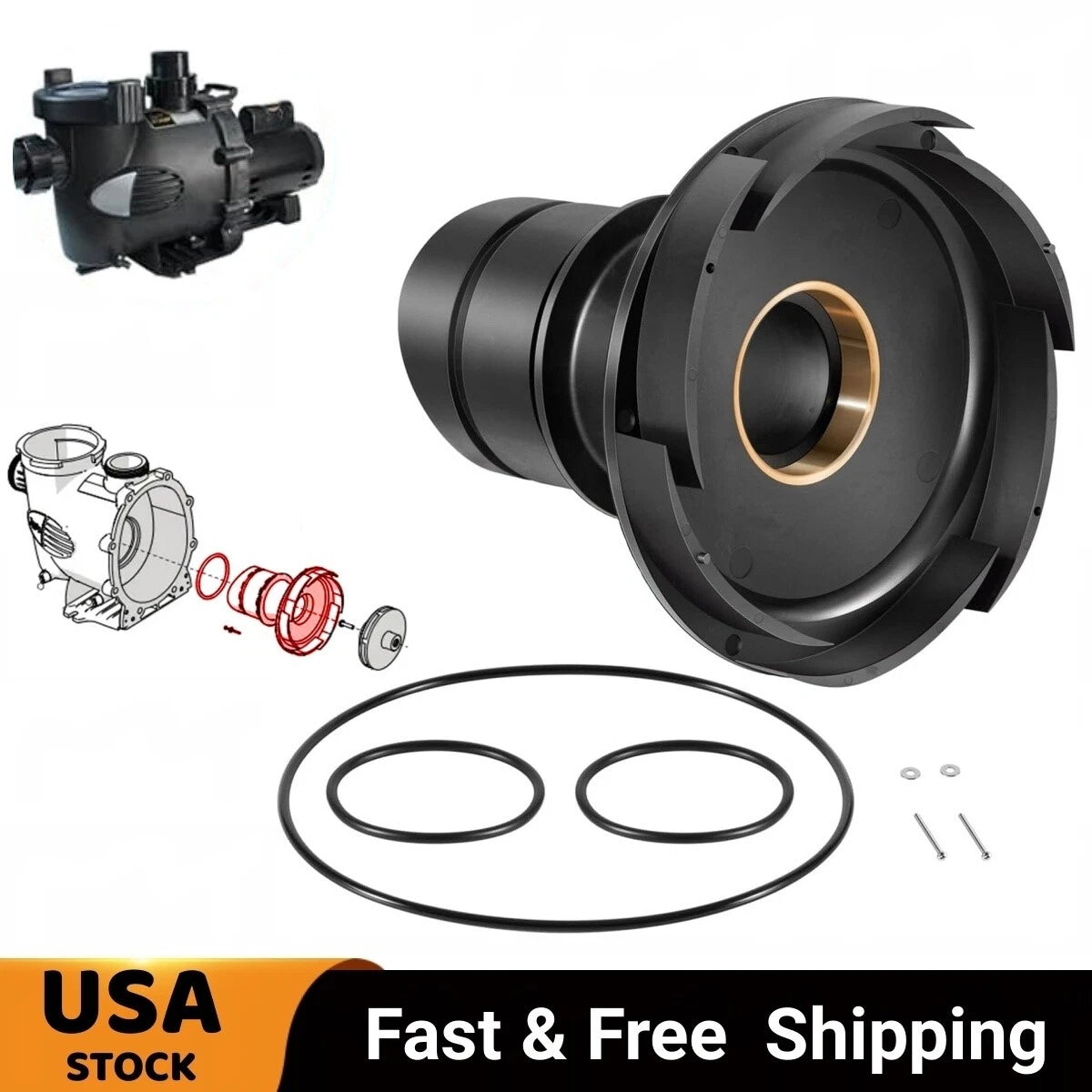 Diffuser Replacement Kit for Zodiac Jandy ePump, Stealth, PlusHP Pumps