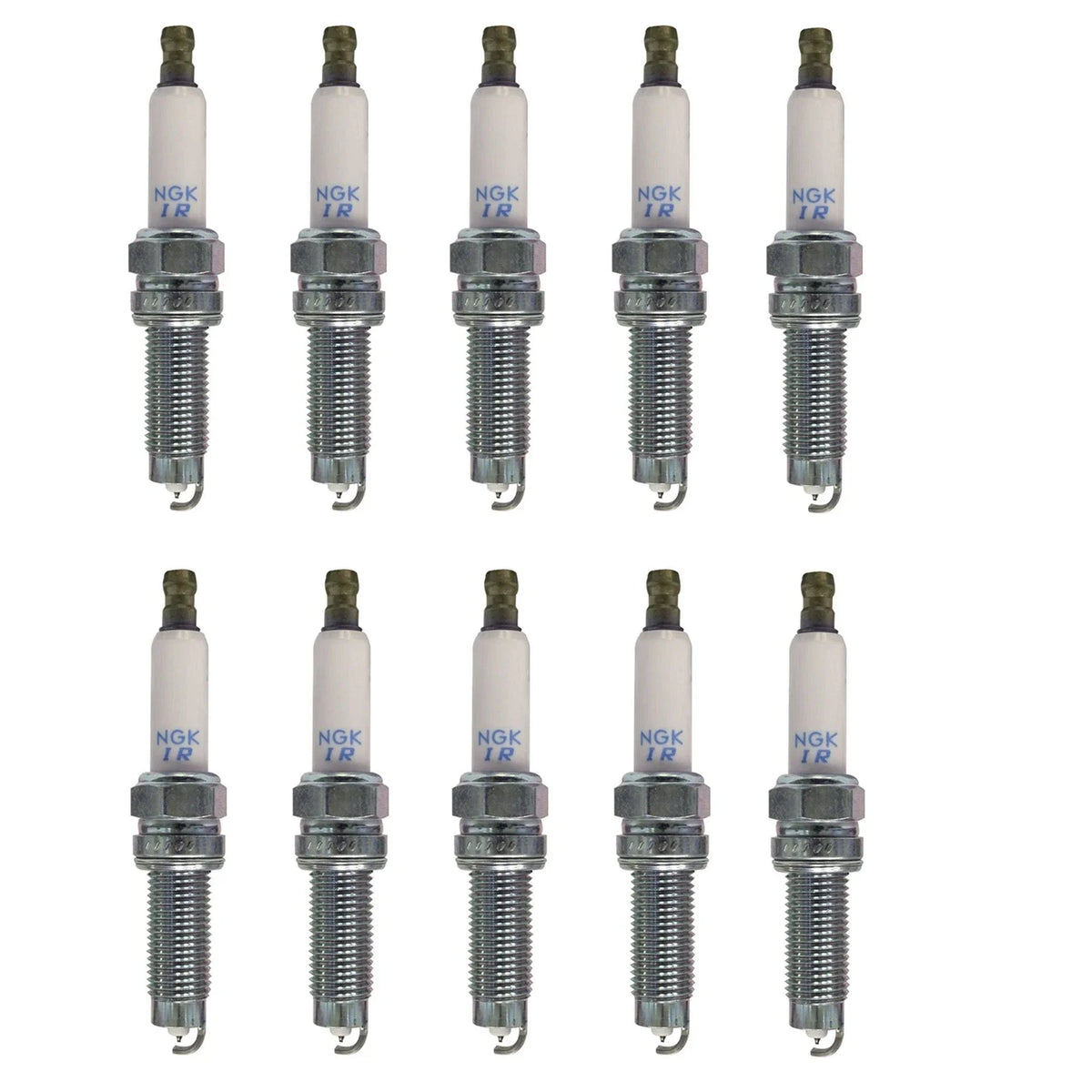 Set of 10 NGK Laser Iridium Spark Plugs (Gap 0.036) for