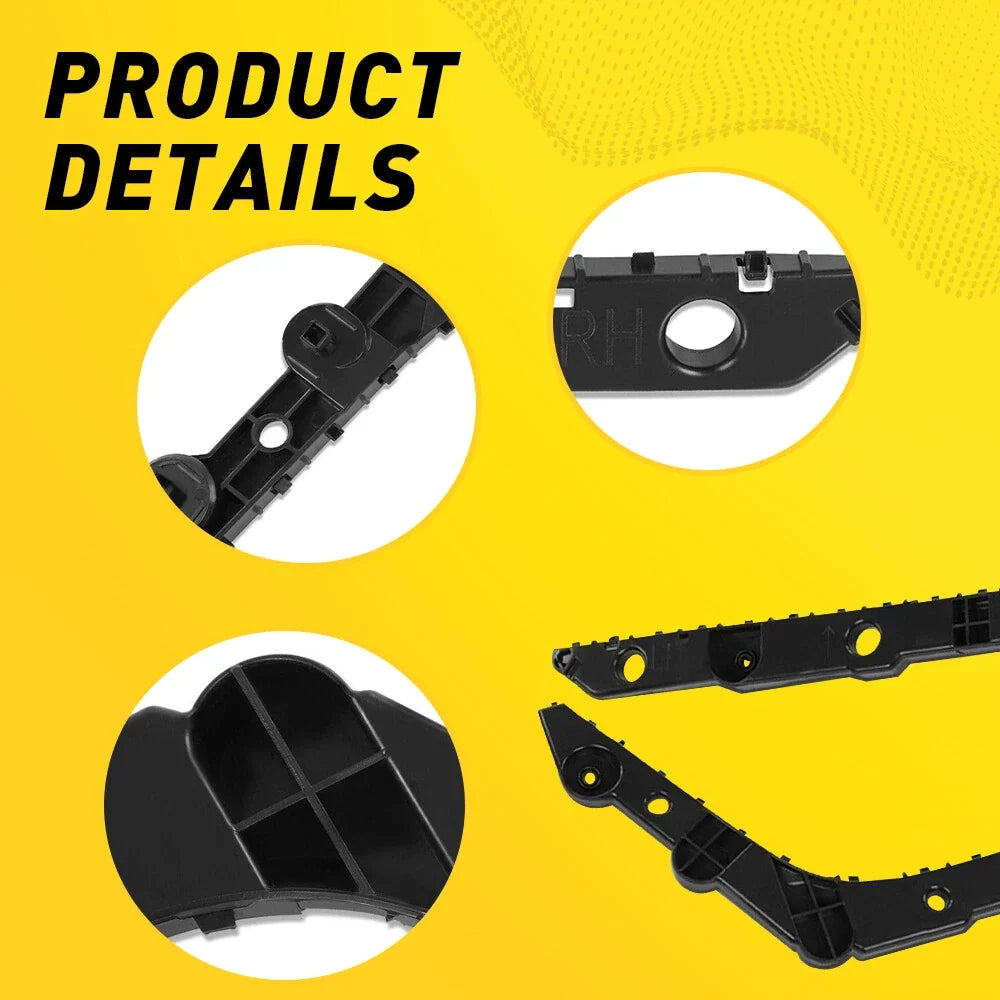 Set of 2 Rear Bumper Reinforcement Brackets for Nissan Sentra (2013–2019)