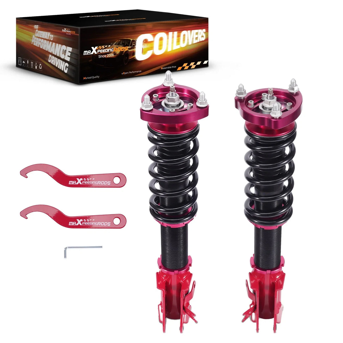 Front Coilovers 24 Way Adjustable Shocks for Honda Civic (2006–2011)