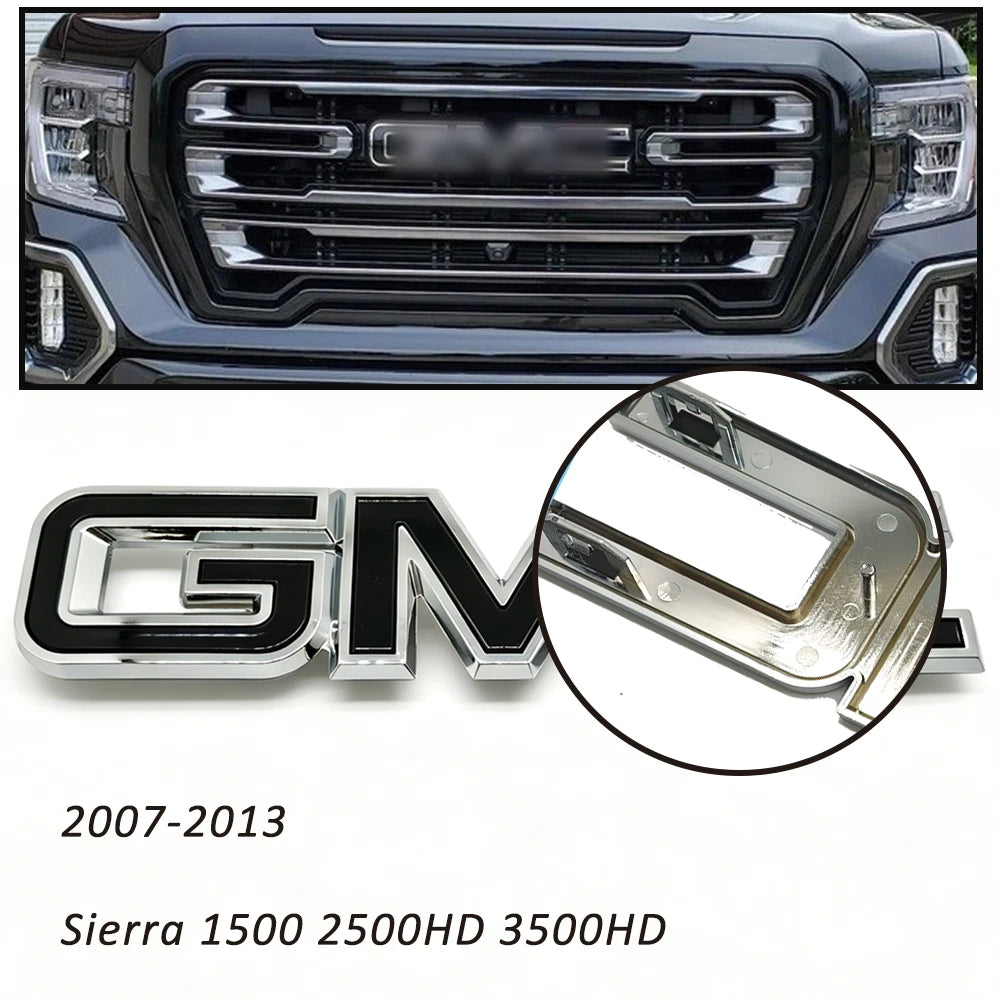 Front Grille Emblem Inserts for Sierra 1500 2500HD 3500HD (2007–2013) 22761795