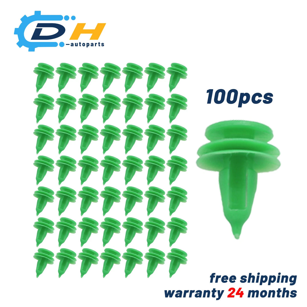 100Pcs Door Panel Clip Trim Fastener for Jeep Cherokee (6503204, A18862)