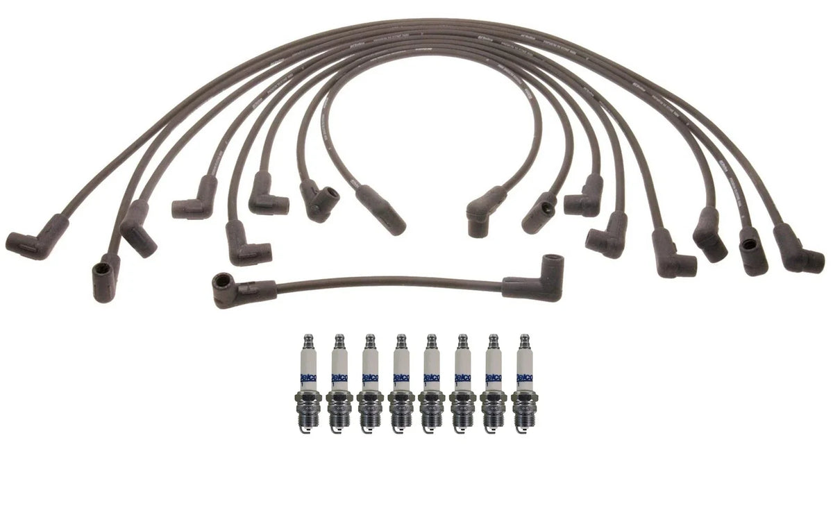 Ignition Wire Set & ACDelco Rapidfire Spark Plugs Kit for GMC Chevy V8