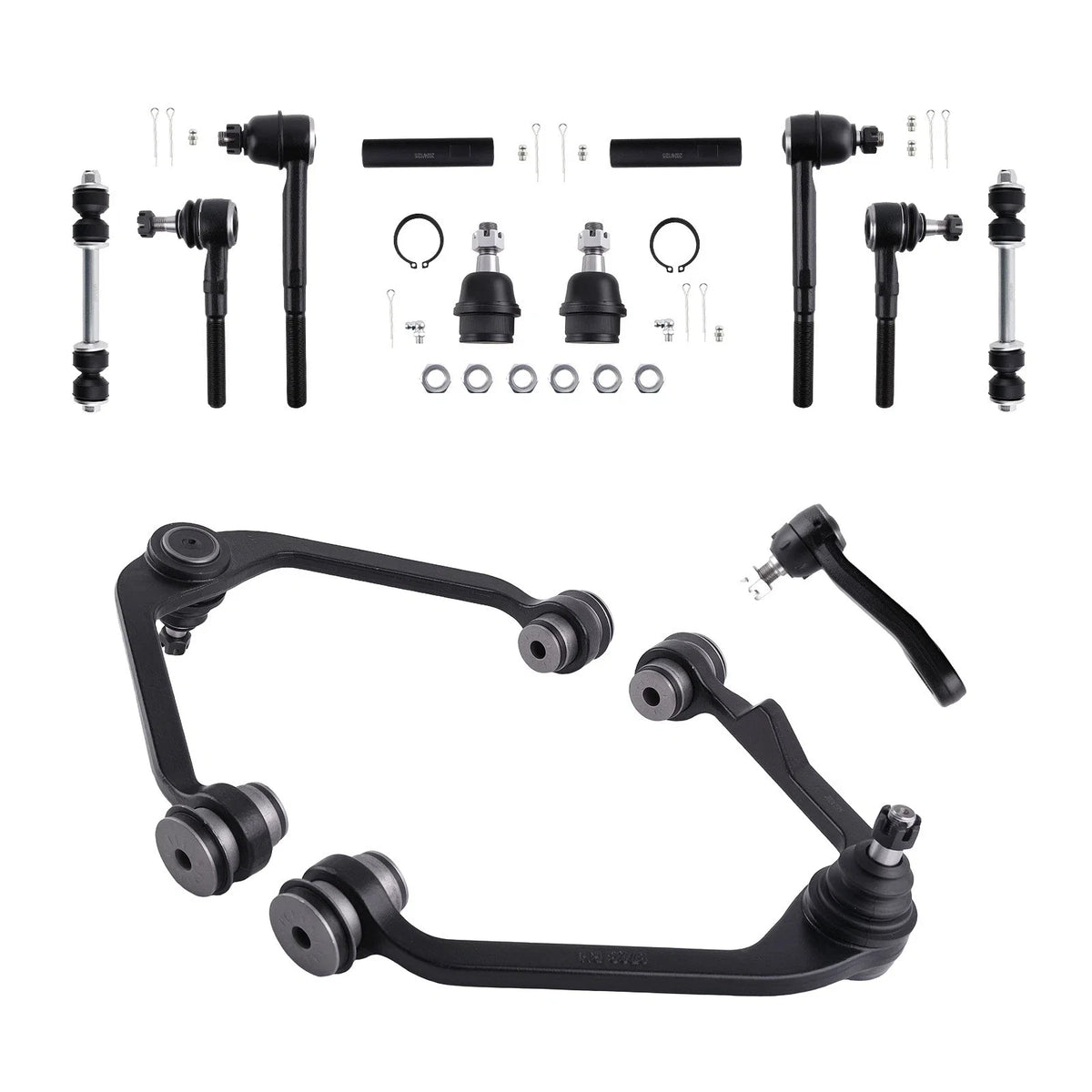 Set of 13 Front Upper Control Arms Tie Rods Sway Bar Links for Ford F-150 (1997–2003)