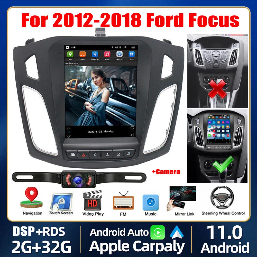 9.7" Touch Screen Car Stereo for Ford Focus (2012–2018)