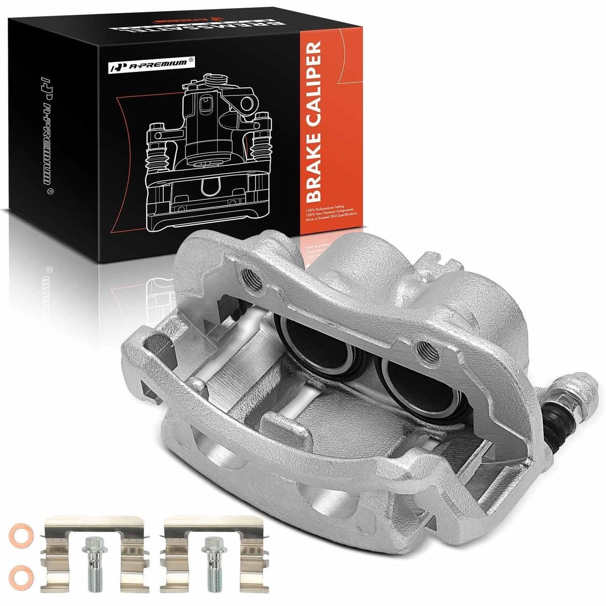 Front Left Brake Caliper with Bracket for Nissan Frontier (2003–2004) 41011-7Z000, 19-B2639