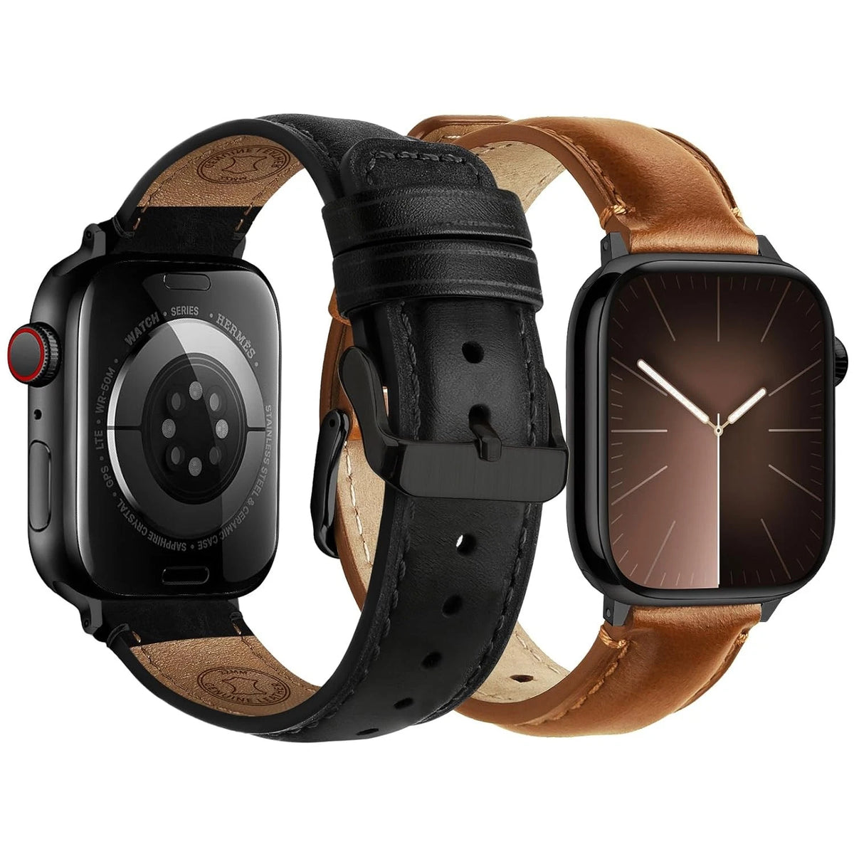 Leather Band for Apple Watch 42mm, 41mm, 40mm, 38mm