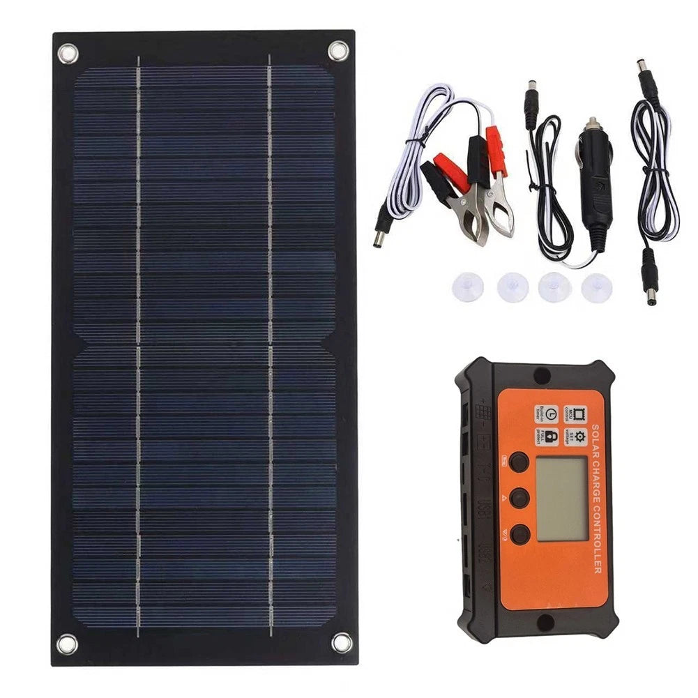 12V Solar Charging Panel for Car Maintenance (Low Light Capable)
