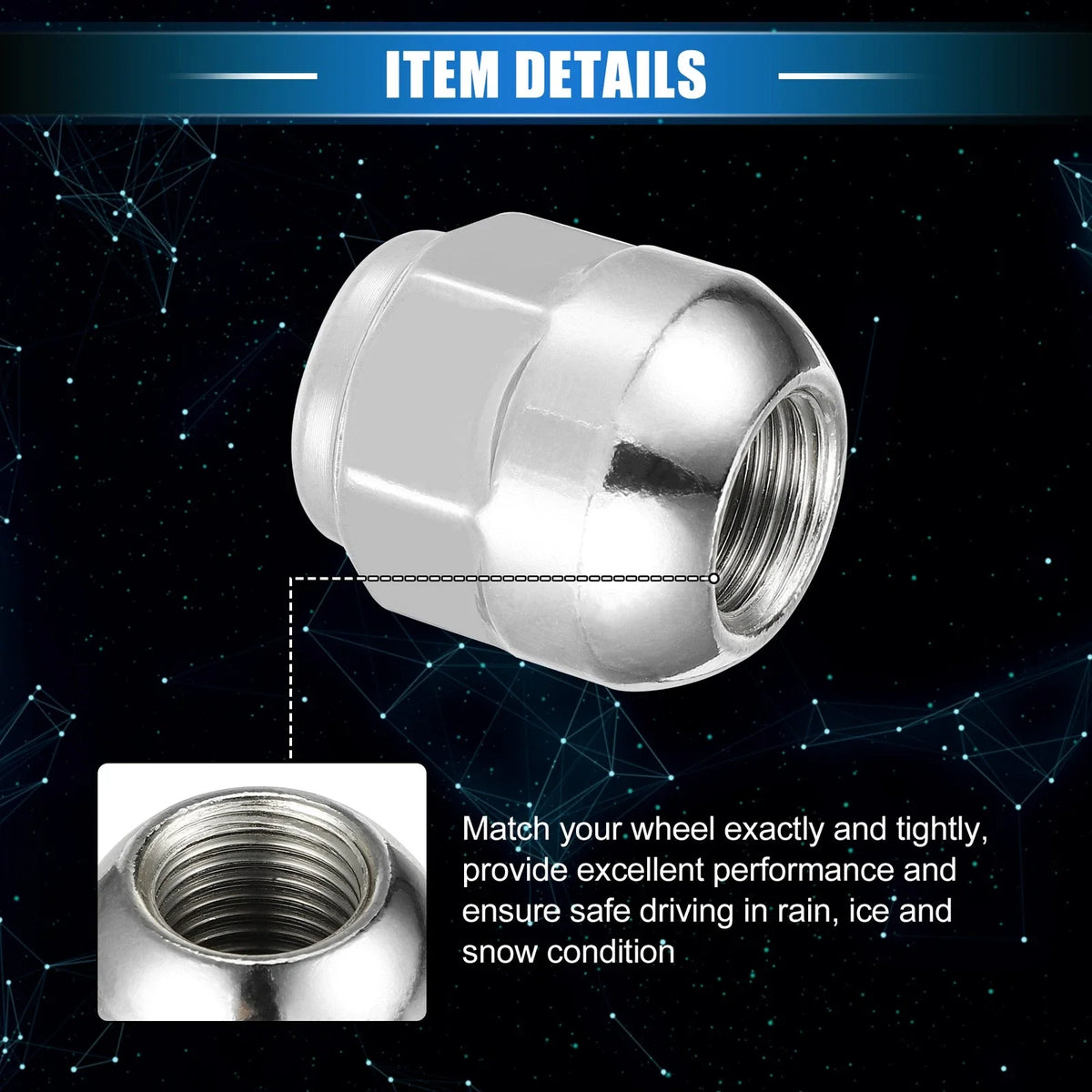 20 Pcs Wheel Lug Nuts M14x1.5 for Honda Odyssey, Pilot