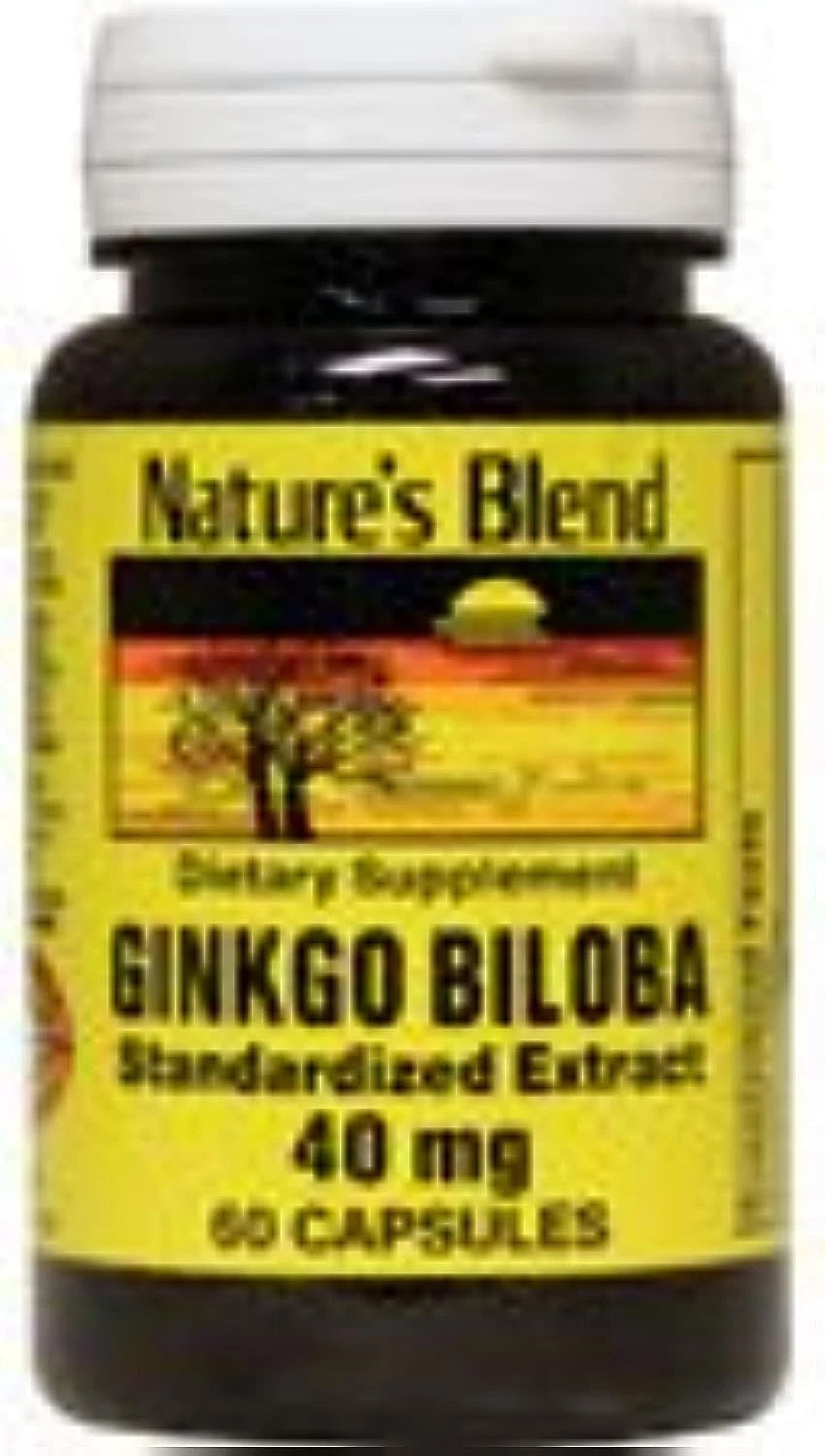 Ginkgo Biloba 40 mg 60 Caps for Nature's Blend