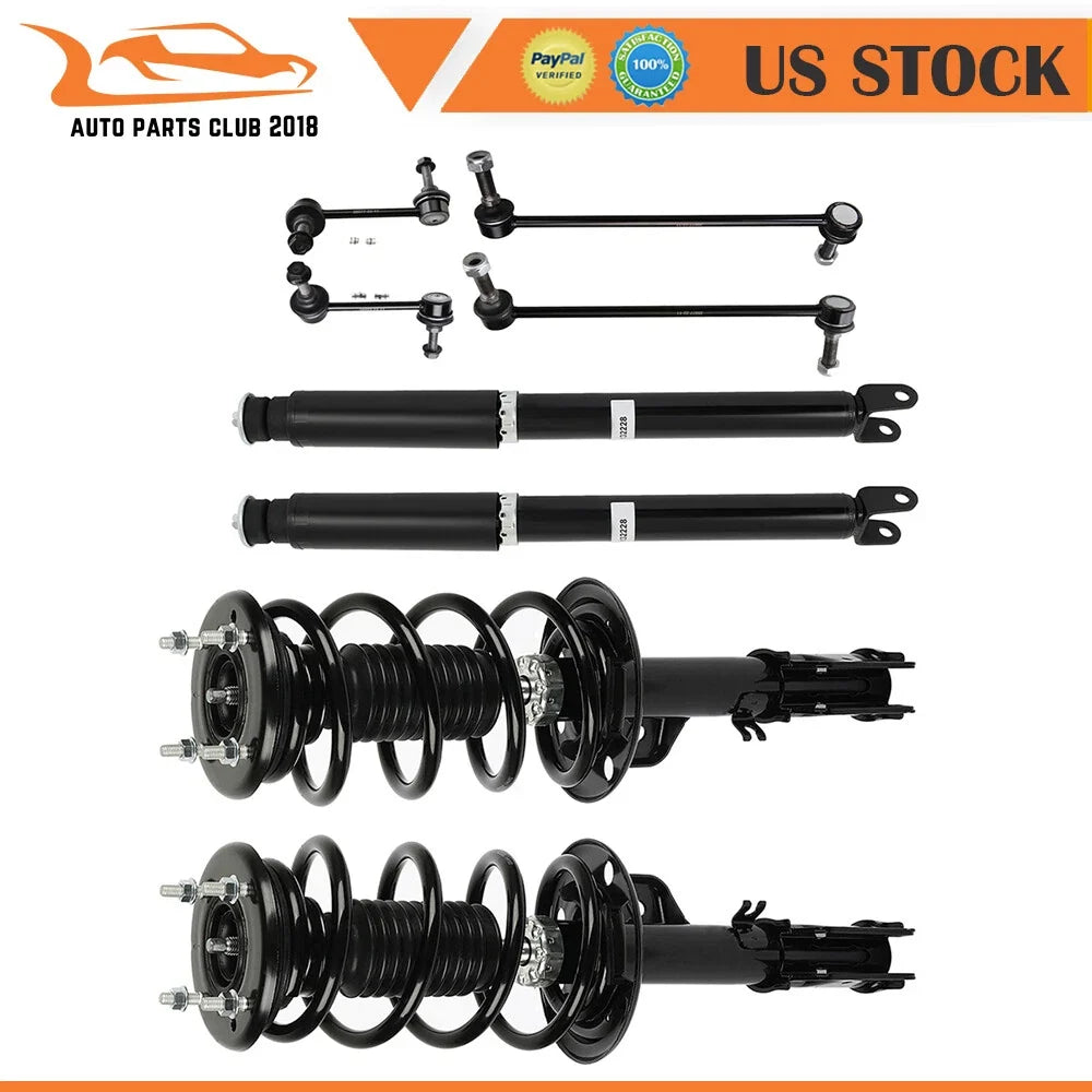 Front Struts Rear Shocks for Ford Explorer (2013–2018) FWD w/ Sway Bar