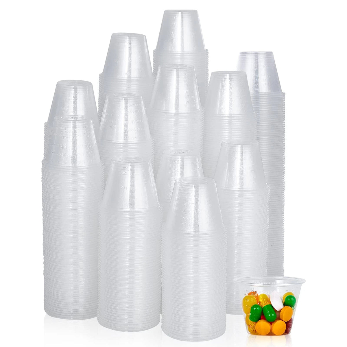 1000 Pack Disposable Medicine Cups for Medical Use (1 oz)