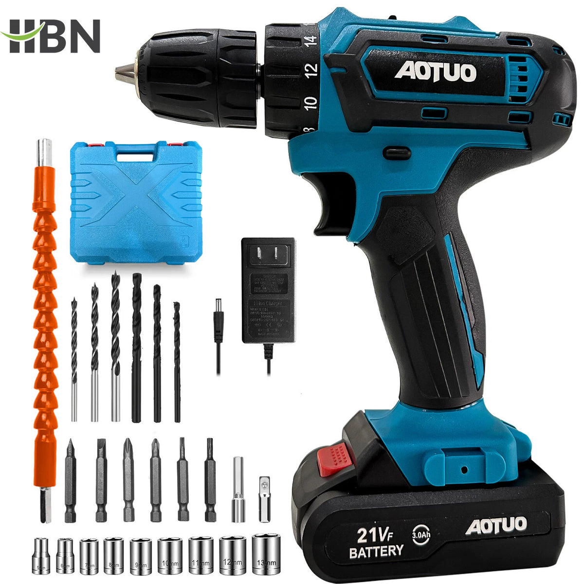 21V Cordless Drill Set for Power Tools (2023)