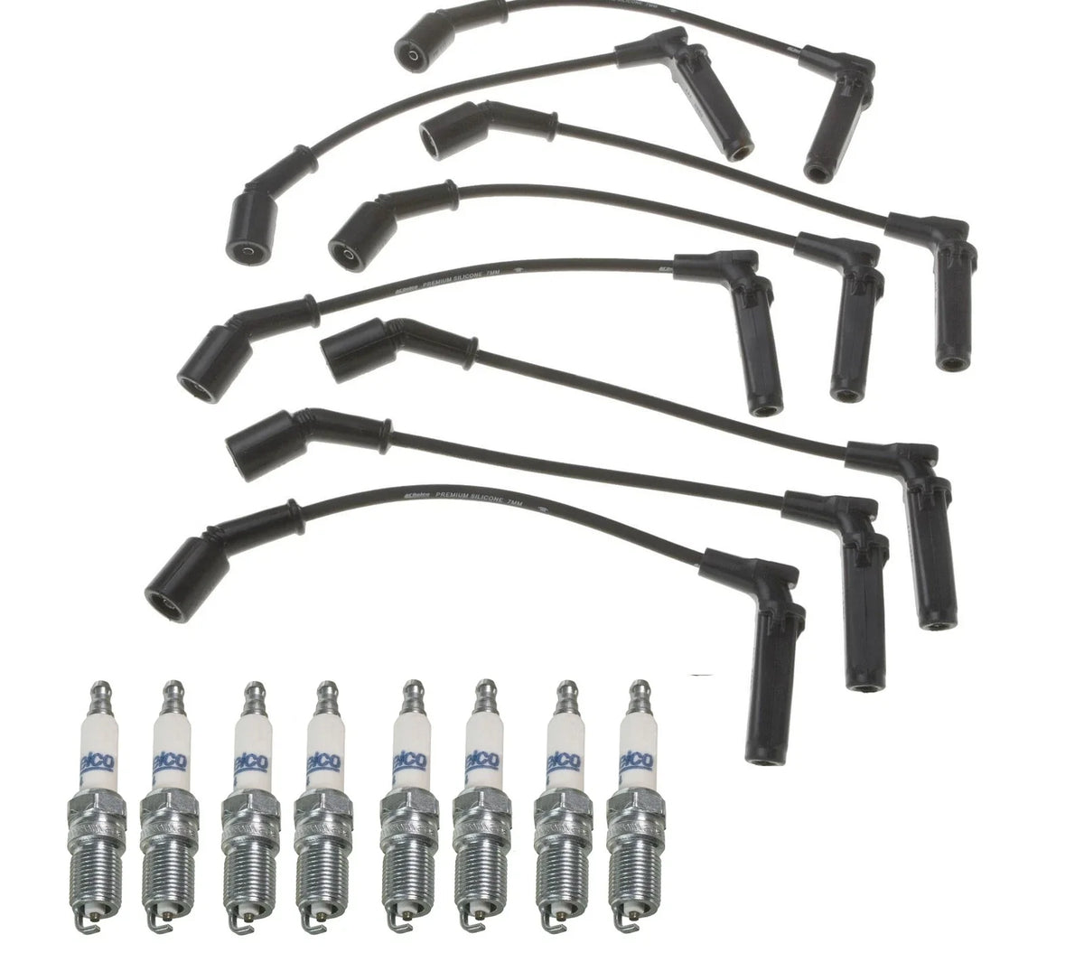 Pro Ignition Wire Set & ACDelco Rapidfire Spark Plugs for Chevy GMC 8.1 V8 (2001–2006)