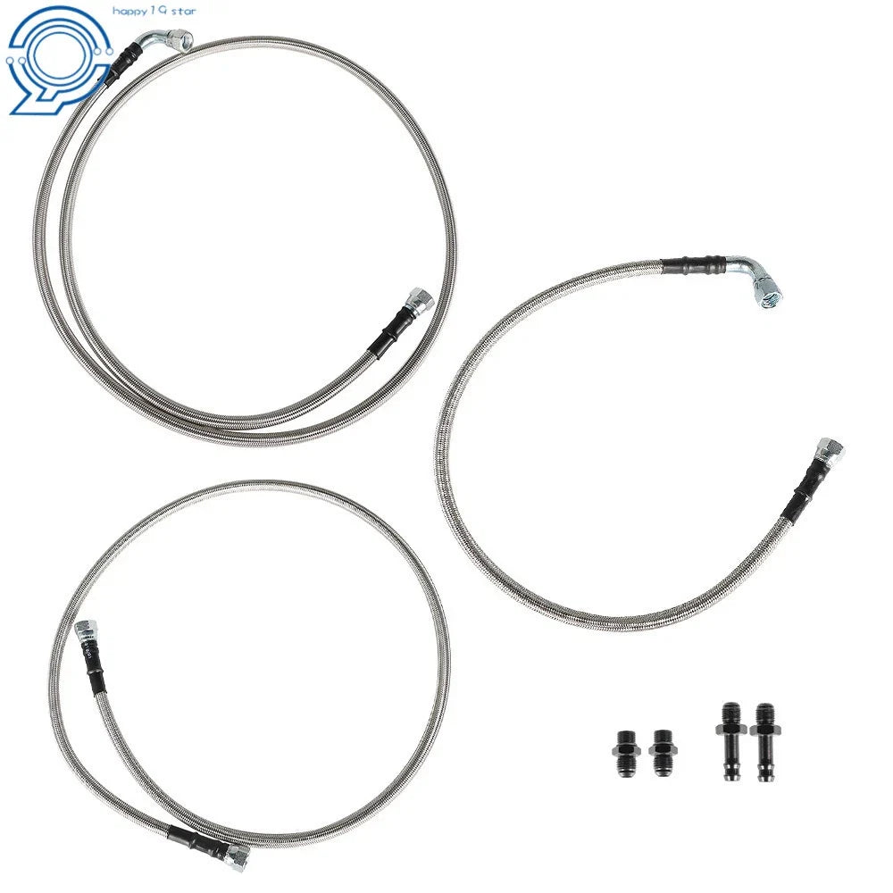 Front Transmission Cooler Hoses Lines Kit SS for Dodge Ram 2500 3500 (2003–2007)
