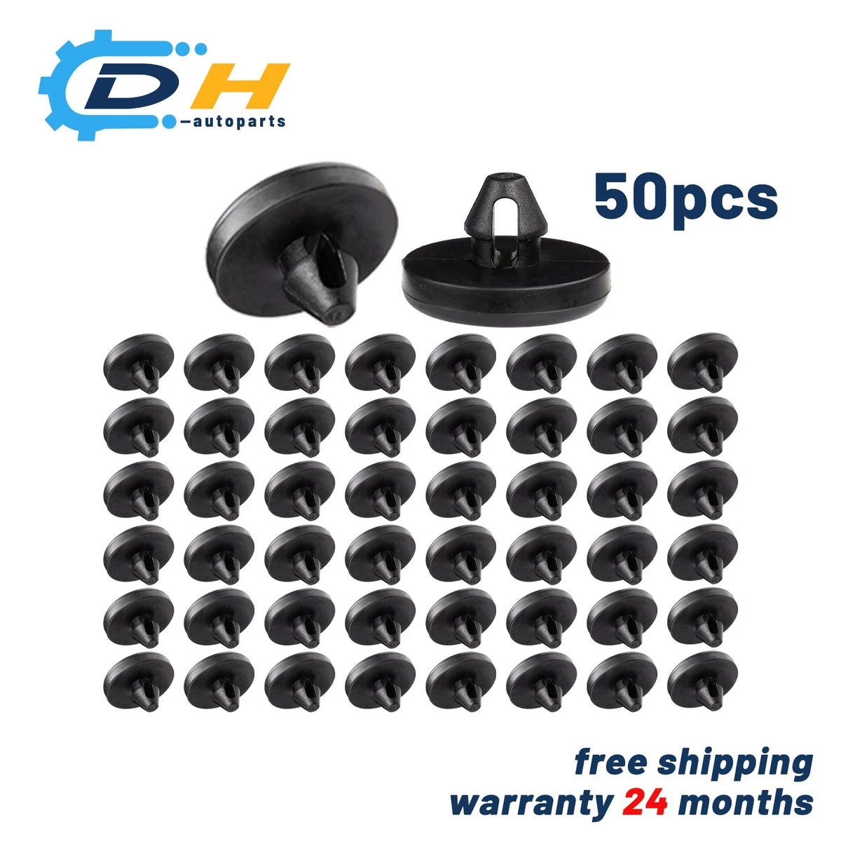 50 Pcs Brake Cushion Clutch Pedal Stopper Pad for Toyota (90541-06036)