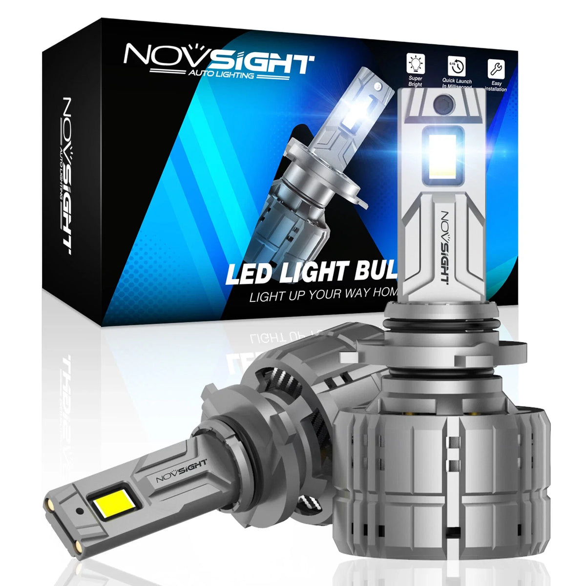 2X 9005 HB3 LED Headlight Bulbs Kit for Universal Vehicles (6500K, 40000LM)