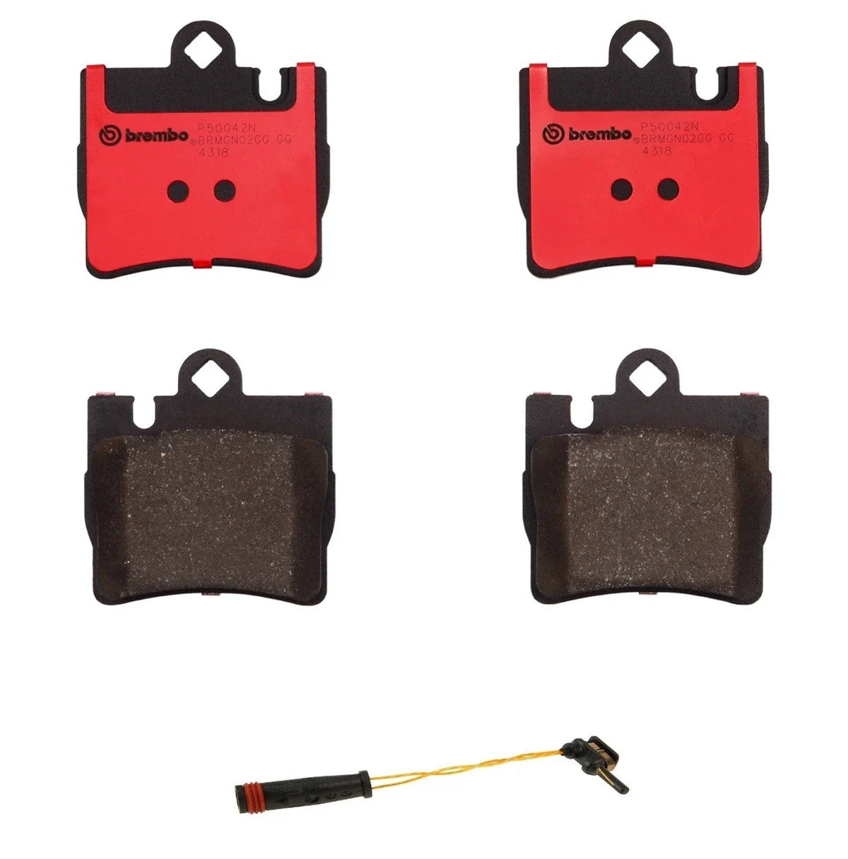 Brembo Rear Ceramic Brake Pads & Sensor for Mercedes W220 C215 (2000–2006)