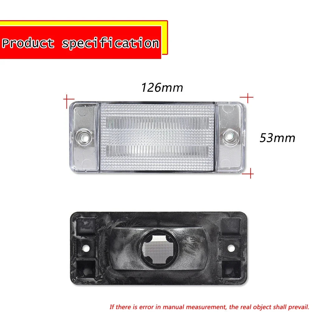 Set of 4 Clear Front Rear Side Marker Lights for Ford Bronco F-Series (1970–1977)