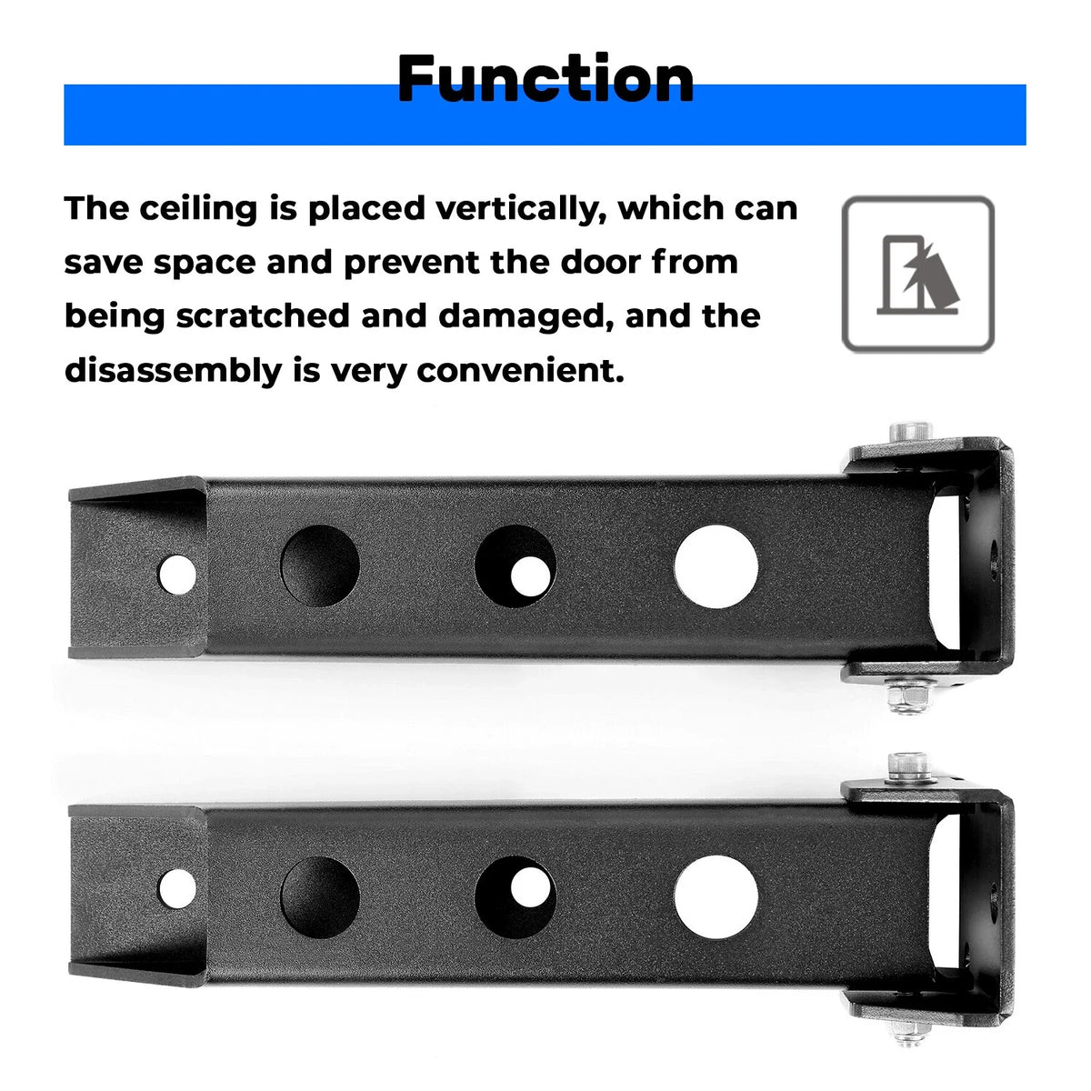 Set of 2 Rear Tailgate Door Hinges for Jeep Wrangler JK (2007–2018)
