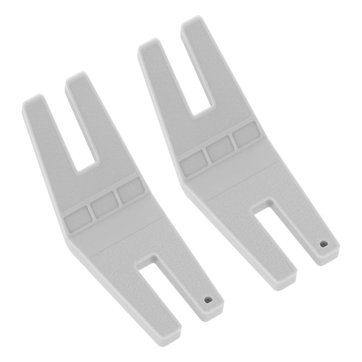 2pcs Hump Jumper Sewing Tools for Denim Foot (7cm x 2.5cm) - Gray