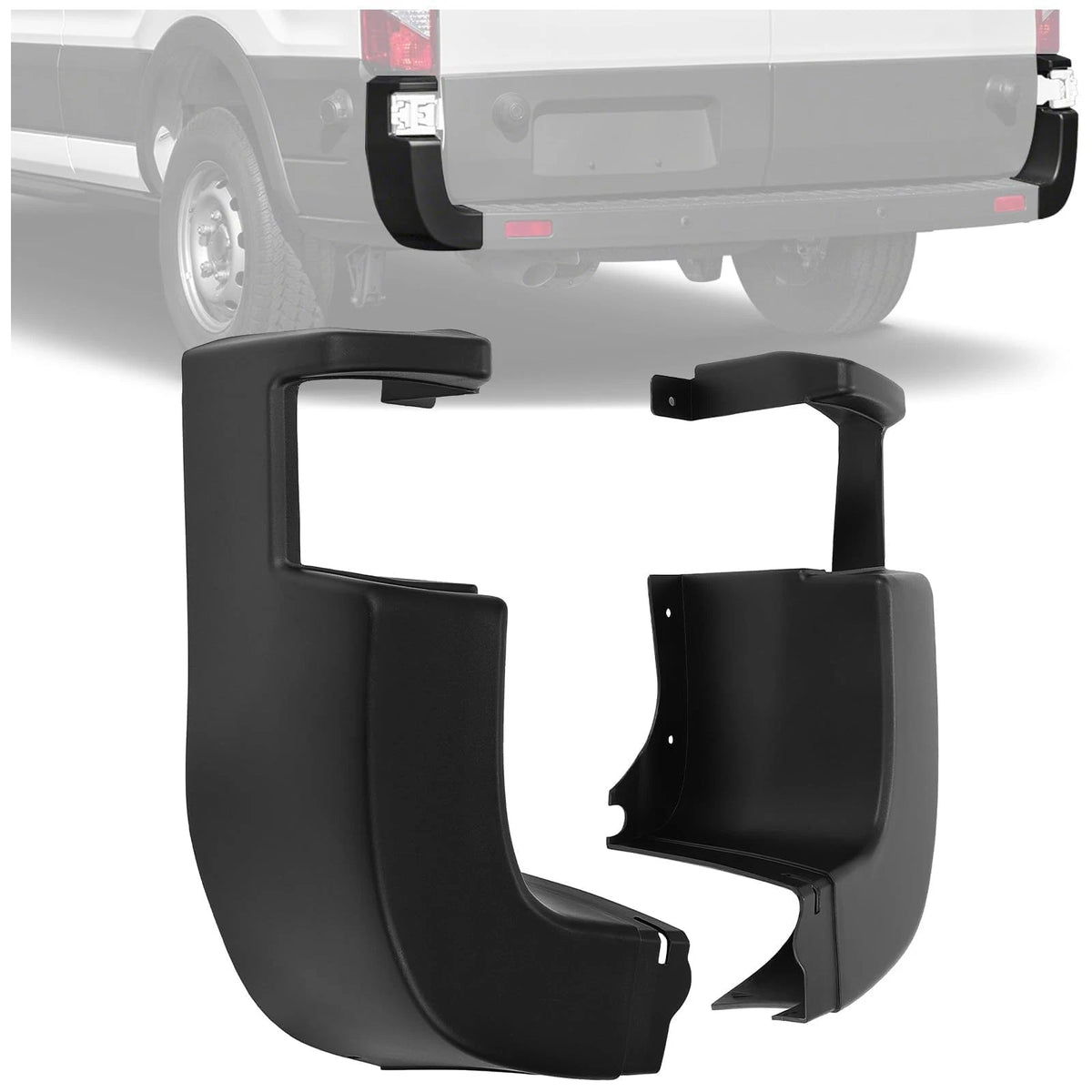 Set of 2 Rear Bumper Side End Cap Covers for HECASA (Right & Left)