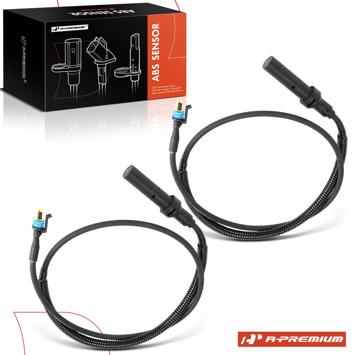 2X Front ABS Wheel Speed Sensor for Chevy C4500 Kodiak GMC (2003–2009) ALS2395