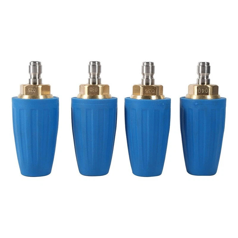1/4 Quick-Connect Turbo Rotation Nozzle for High Pressure Washer Cleaner