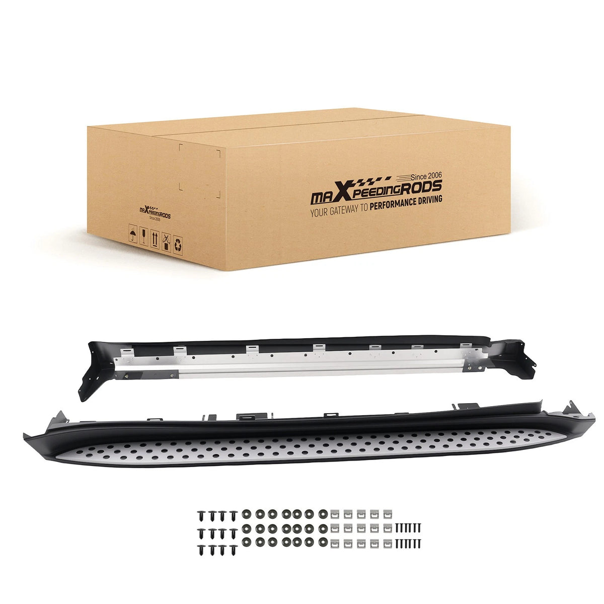 Running Board Set for Mercedes ML Series W164 (2006–2011) 6FYCSA, Nerf Bars, Step Rails
