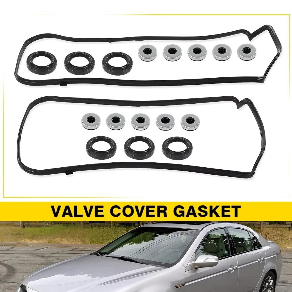 Set of 2 Engine Valve Cover Gaskets for Acura MDX (2010–2013) 3.5L V6