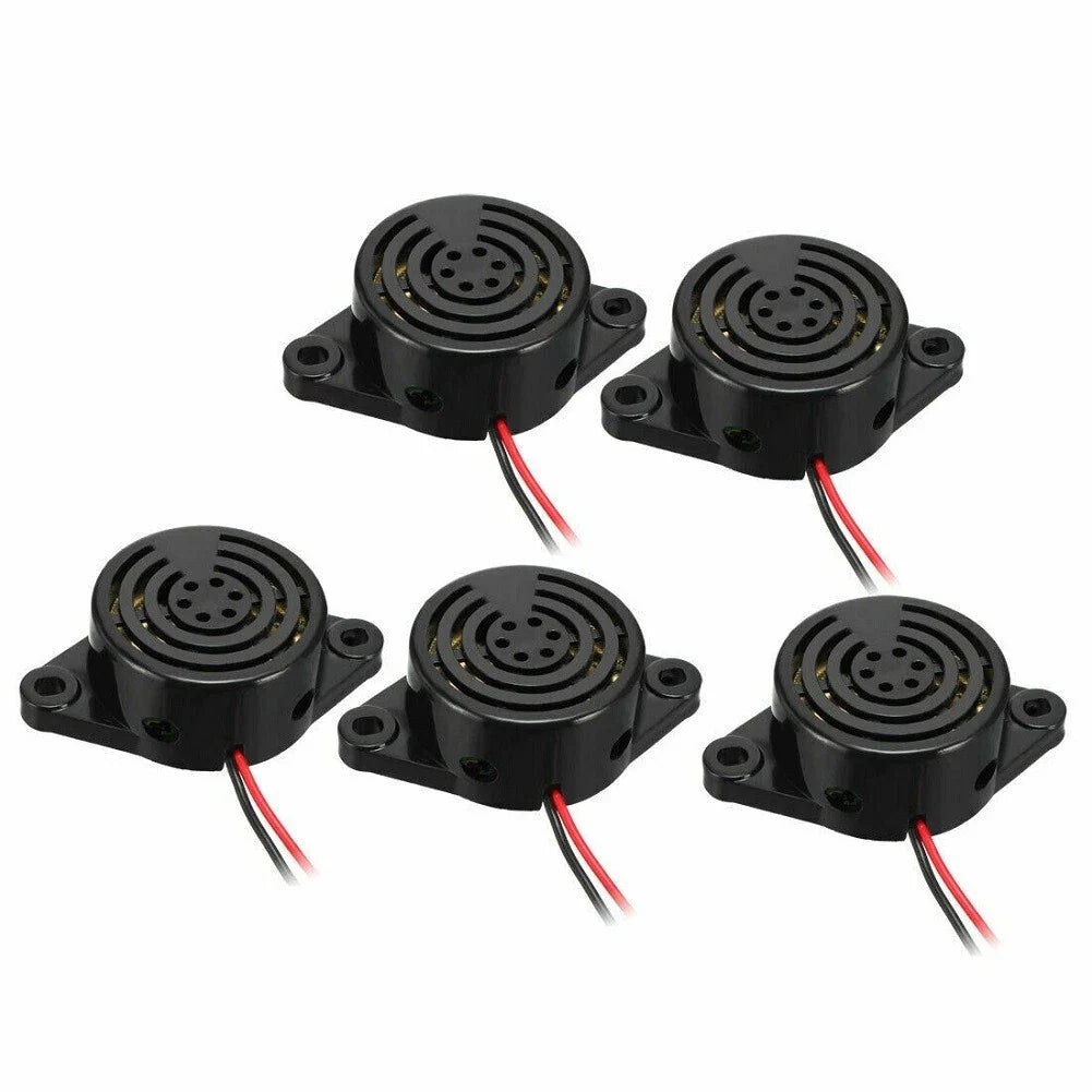 5Pcs Electronic Buzzer Alarm DC3V-24V 100dB Beep Tone Sound