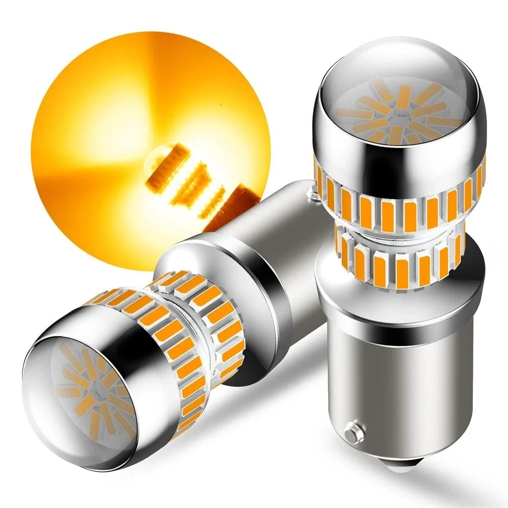 2X AUXITO LED 1156 Signal Turn Light Bulbs 3000K Canbus Error Free for
