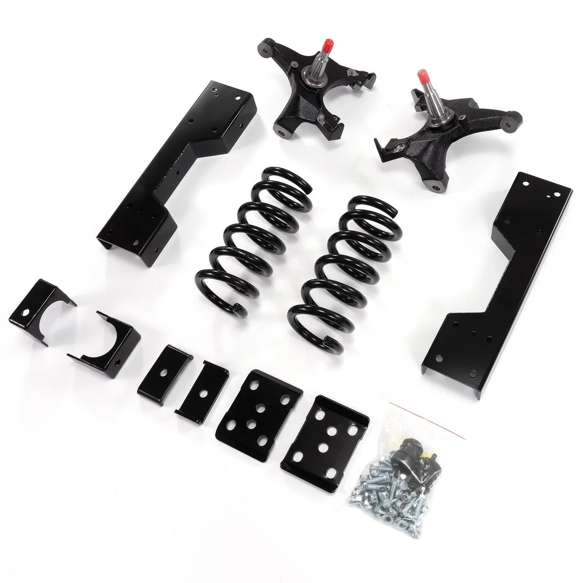 5/6" Drop Kit Spindle + Coils + Flip + C Notch for Chevy GMC C1500 (1988–1998)