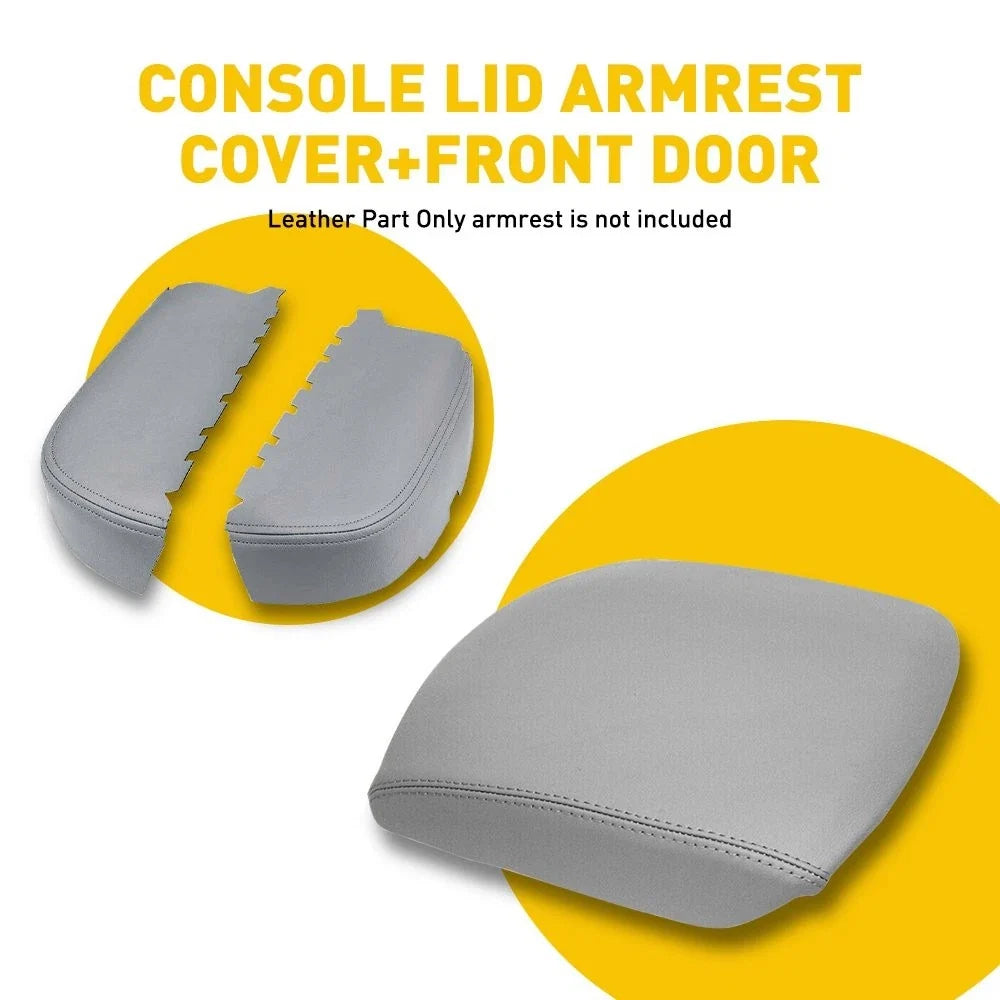 Center Console Lid & Door Armrest Cover for Honda Pilot (2009–2015)