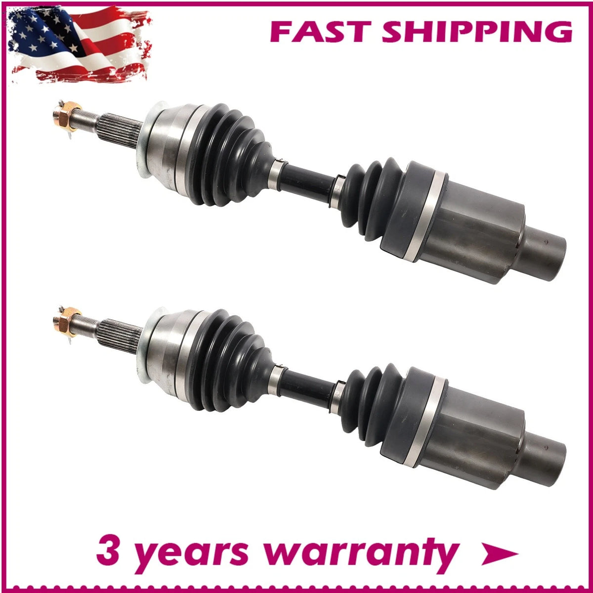Set of 2 CV Axle Shafts for Dodge Dakota Durango (2001–2003) CH-8-8563