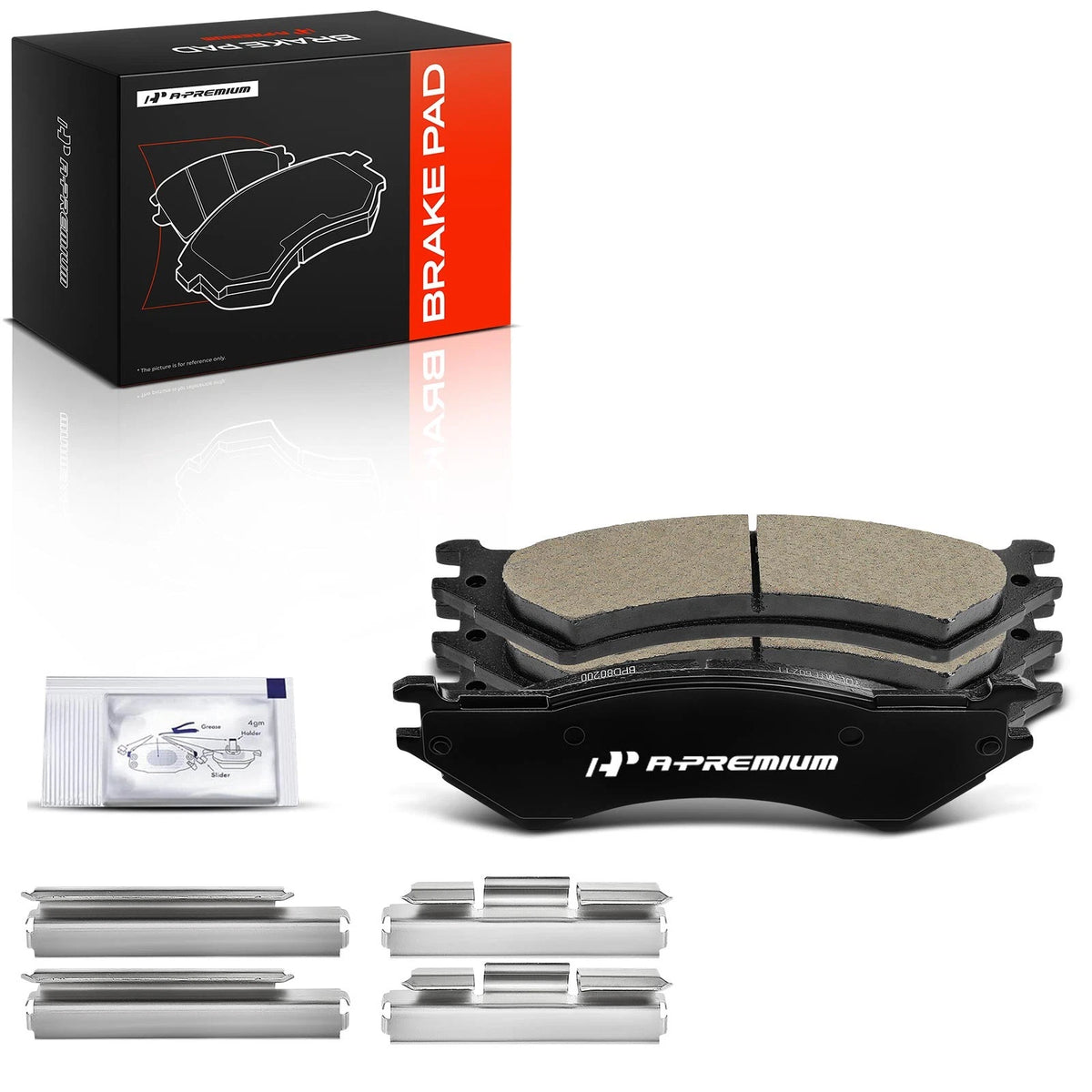 Set of 4 Rear Ceramic Brake Pads for Ford E-250 E-350 (P-802)