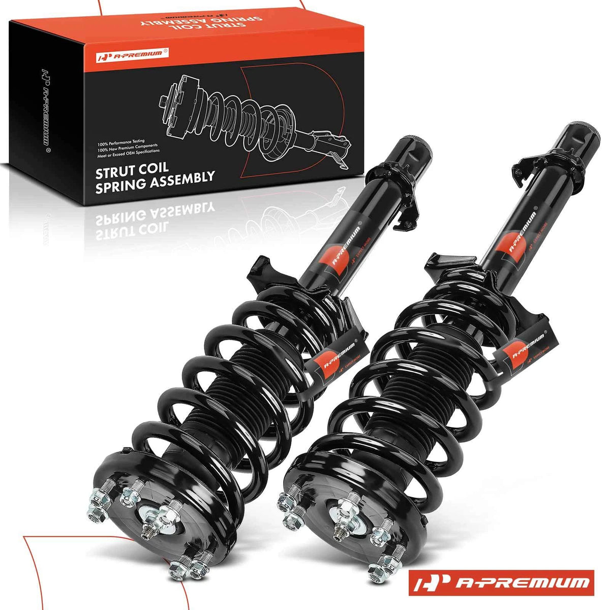 Front Struts w/ Coil Springs Assembly for Honda Crosstour (2012–2015) 18920784, 18920783, 1335948L, 1335948R