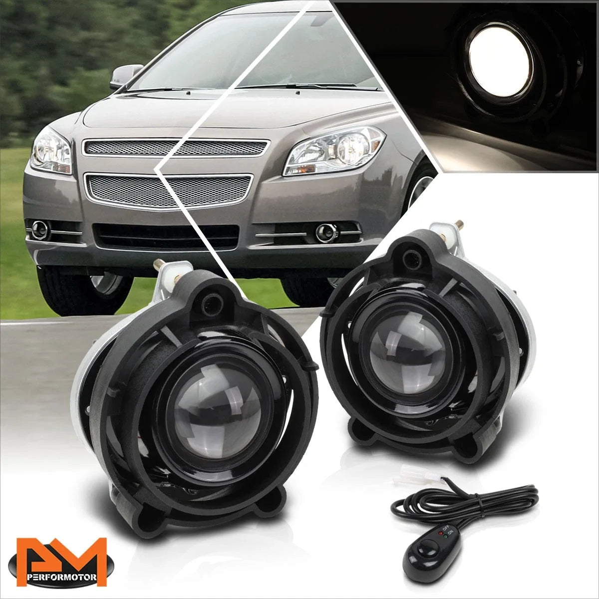 Projector Fog Lights for Buick Chevy GMC Cadillac (2003–2018)