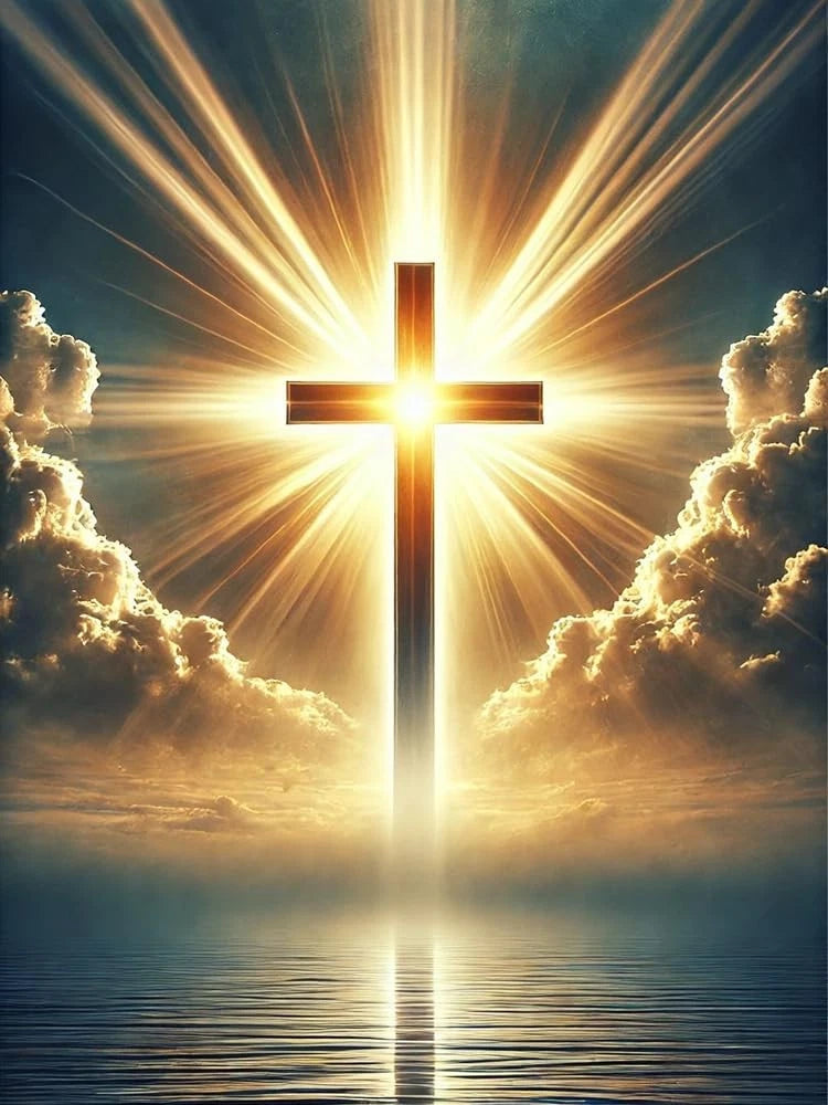 Religious Cross for Jesus (13.78X13.78 IN)