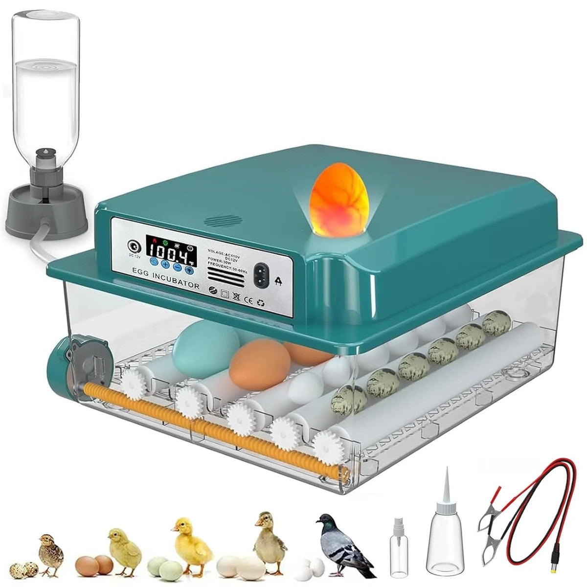 16 Egg Automatic Incubator Hatcher with Turning