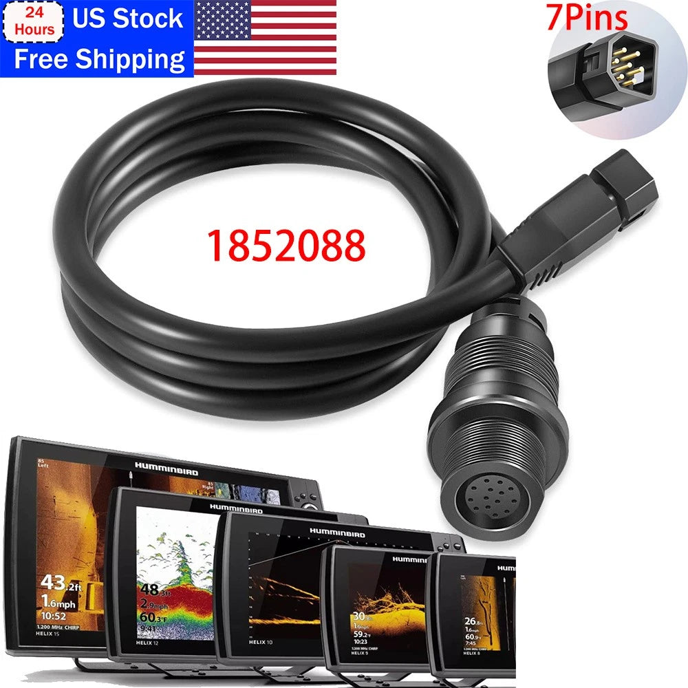 Adapter Cable for HB Helix Built-in MEGA Down Fish Finder (Black)